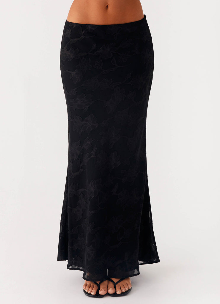 Starlit Maxi Skirt - Black