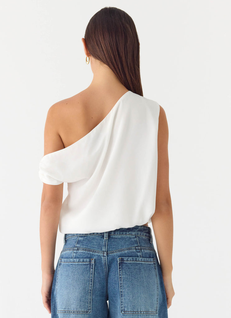 Stick Around Top - White