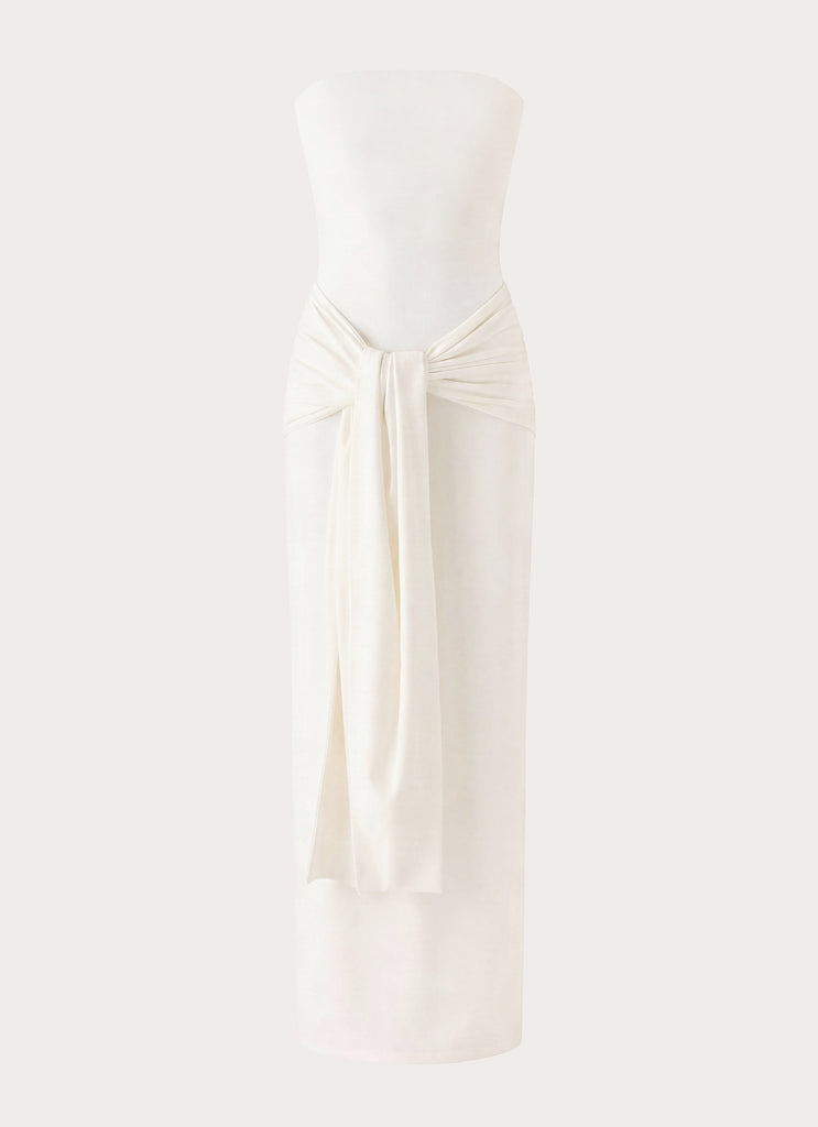 Stole My Heart Maxi Dress - White