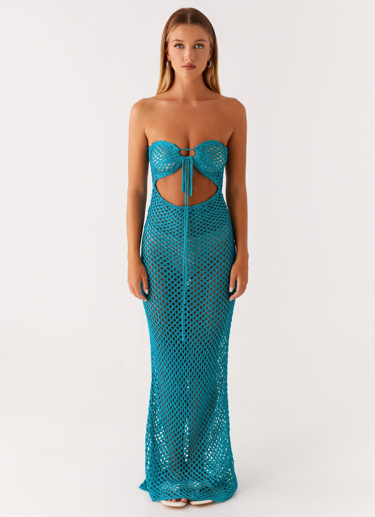 Sun Kissed Crochet Maxi Dress