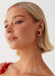 Sweet Passion Earrings - Red