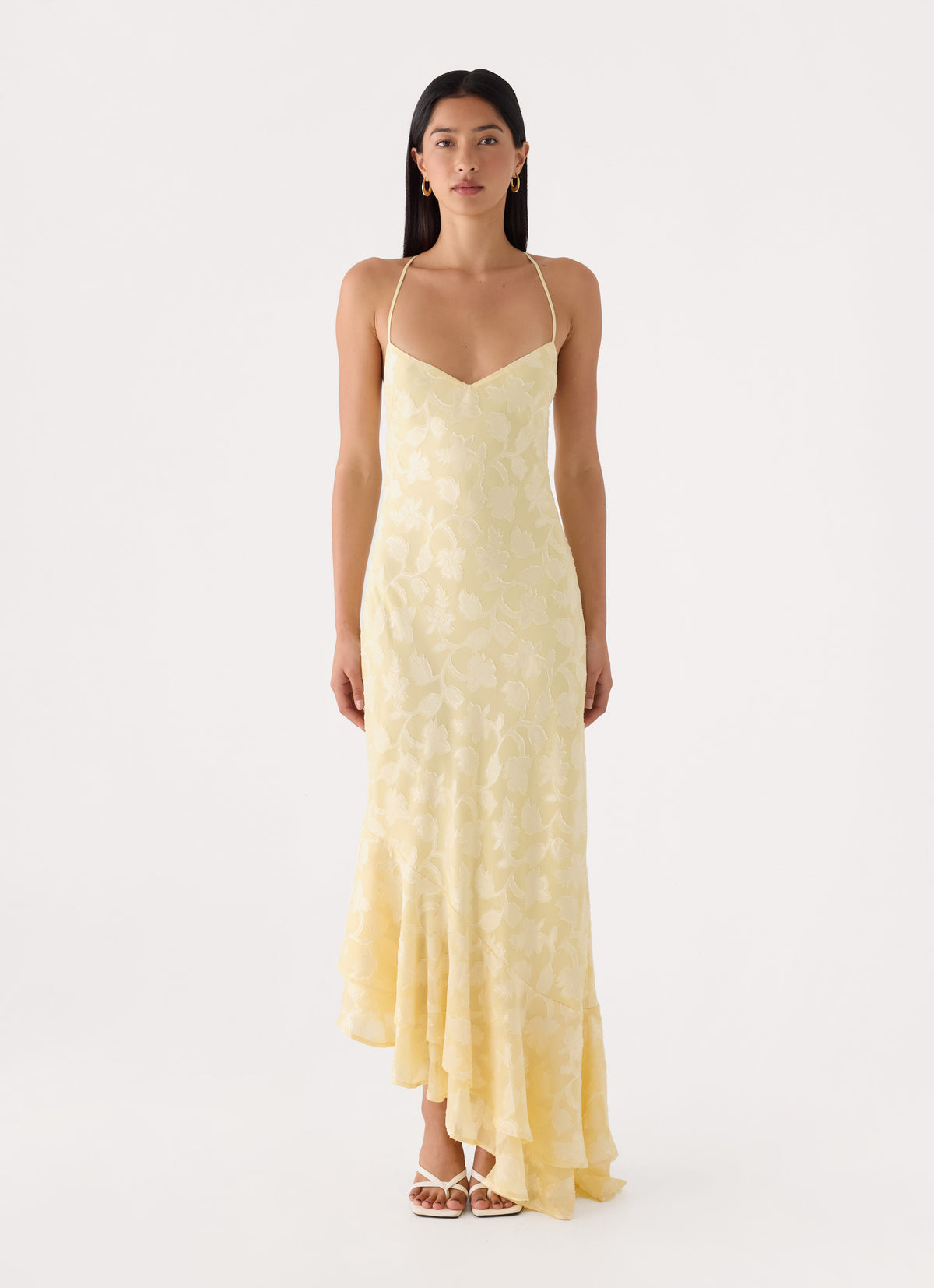 Take A Photo Midi Dress - Yellow