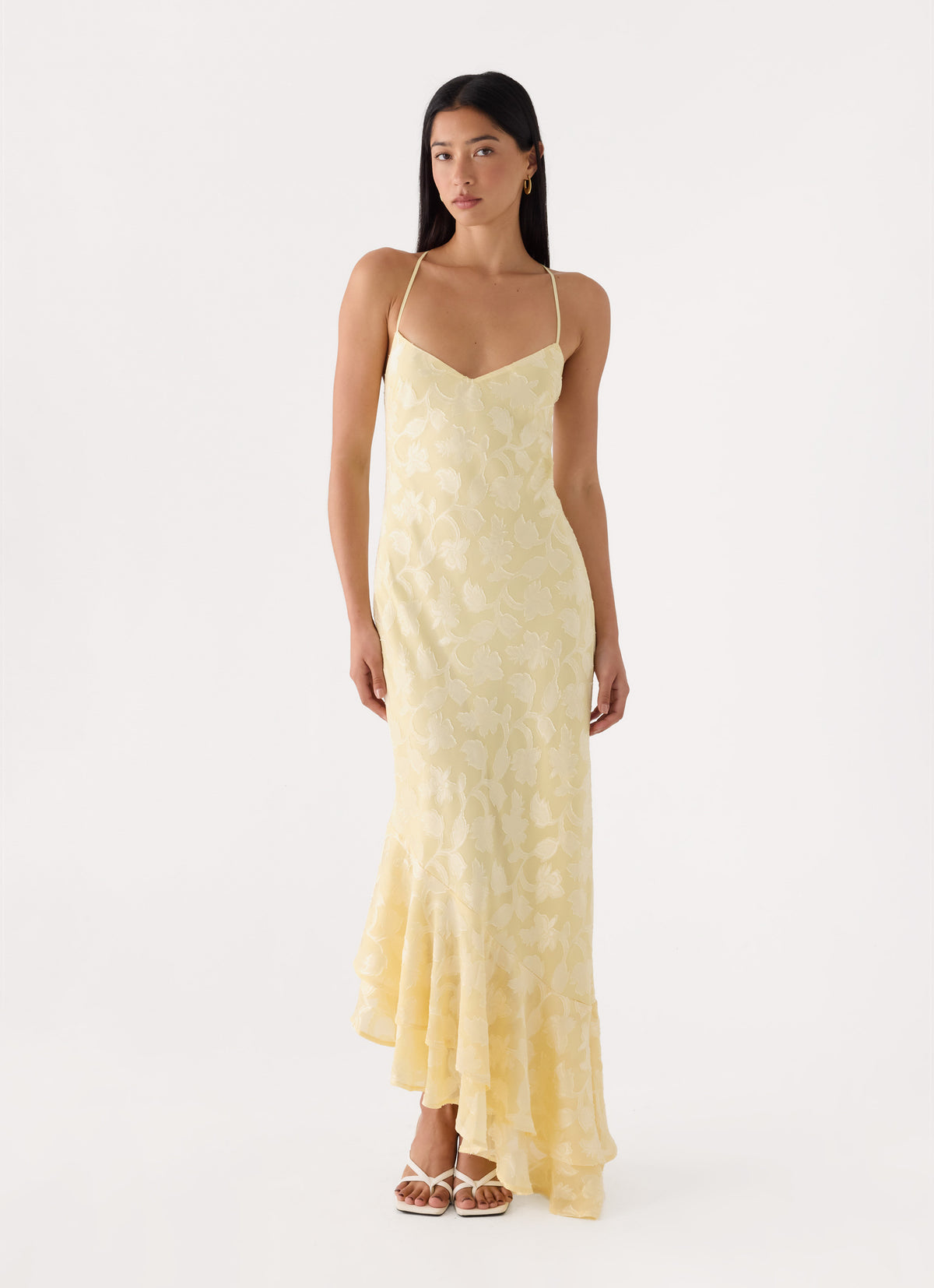 Take A Photo Midi Dress - Yellow