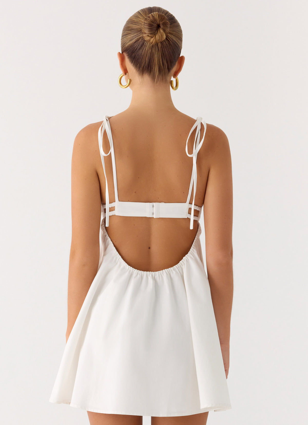 Take Me High Mini Dress - White
