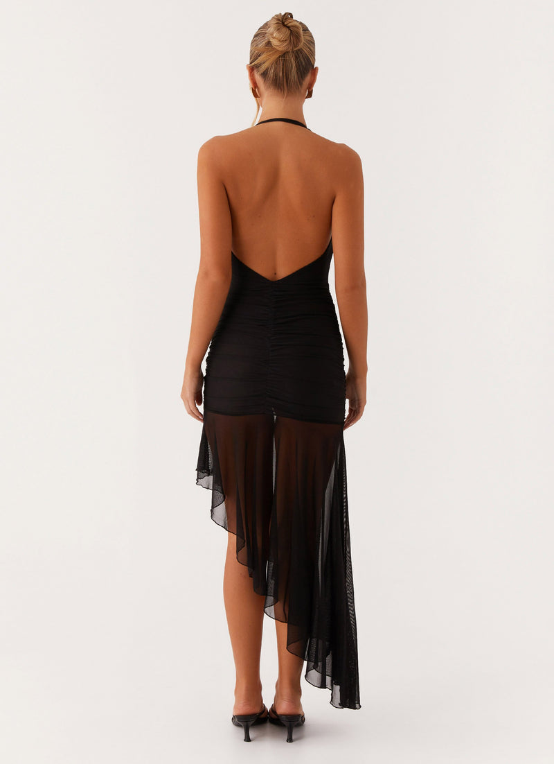 Take Time Midi Dress - Black