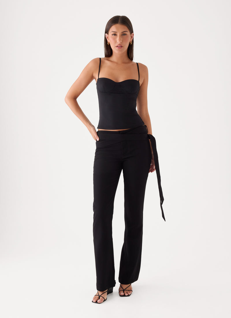 Tamara Low Rise Pant - Washed Black