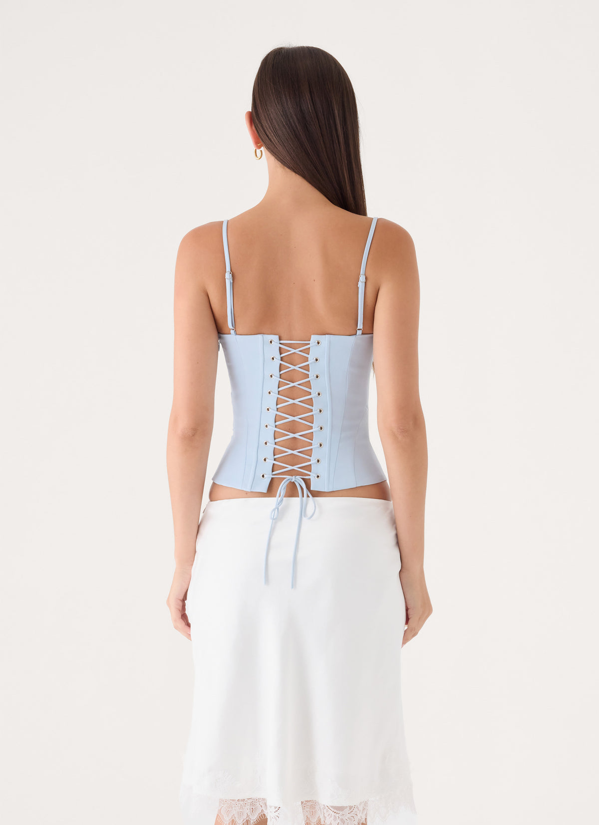 Tayana Corset Top - Baby Blue