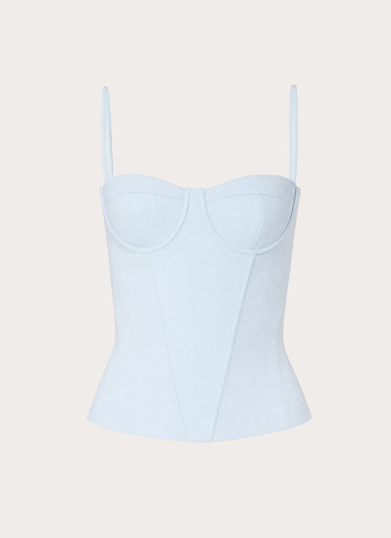 Tayana Corset Top - Baby Blue