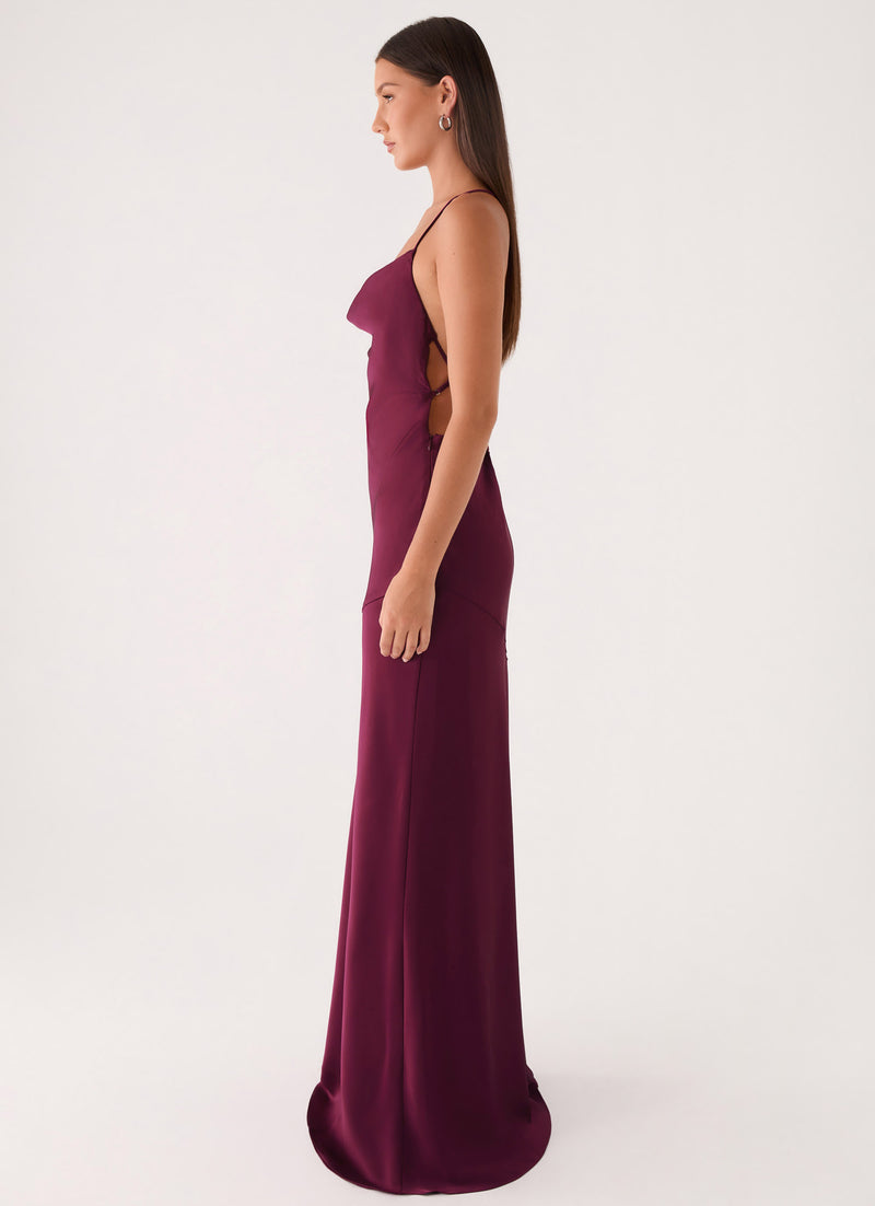 Tiano Maxi Dress - Plum