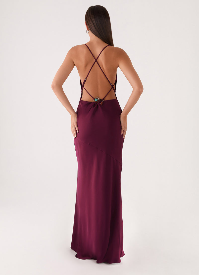 Tiano Maxi Dress - Plum