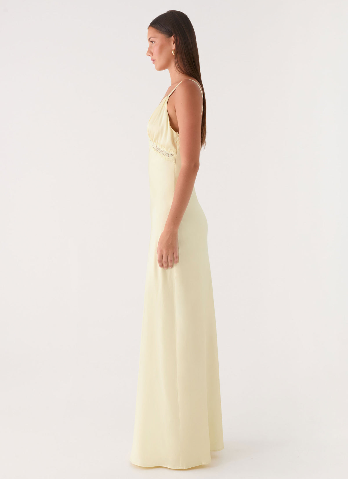 Tove Lace Maxi Dress - Yellow