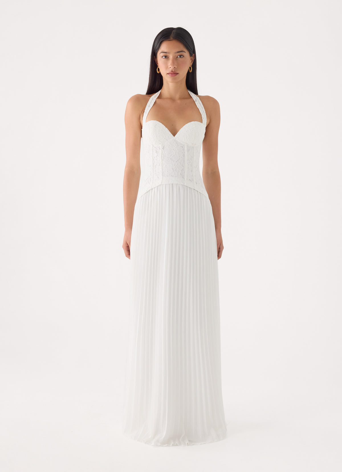 Tunnel Vision Maxi Dress - White