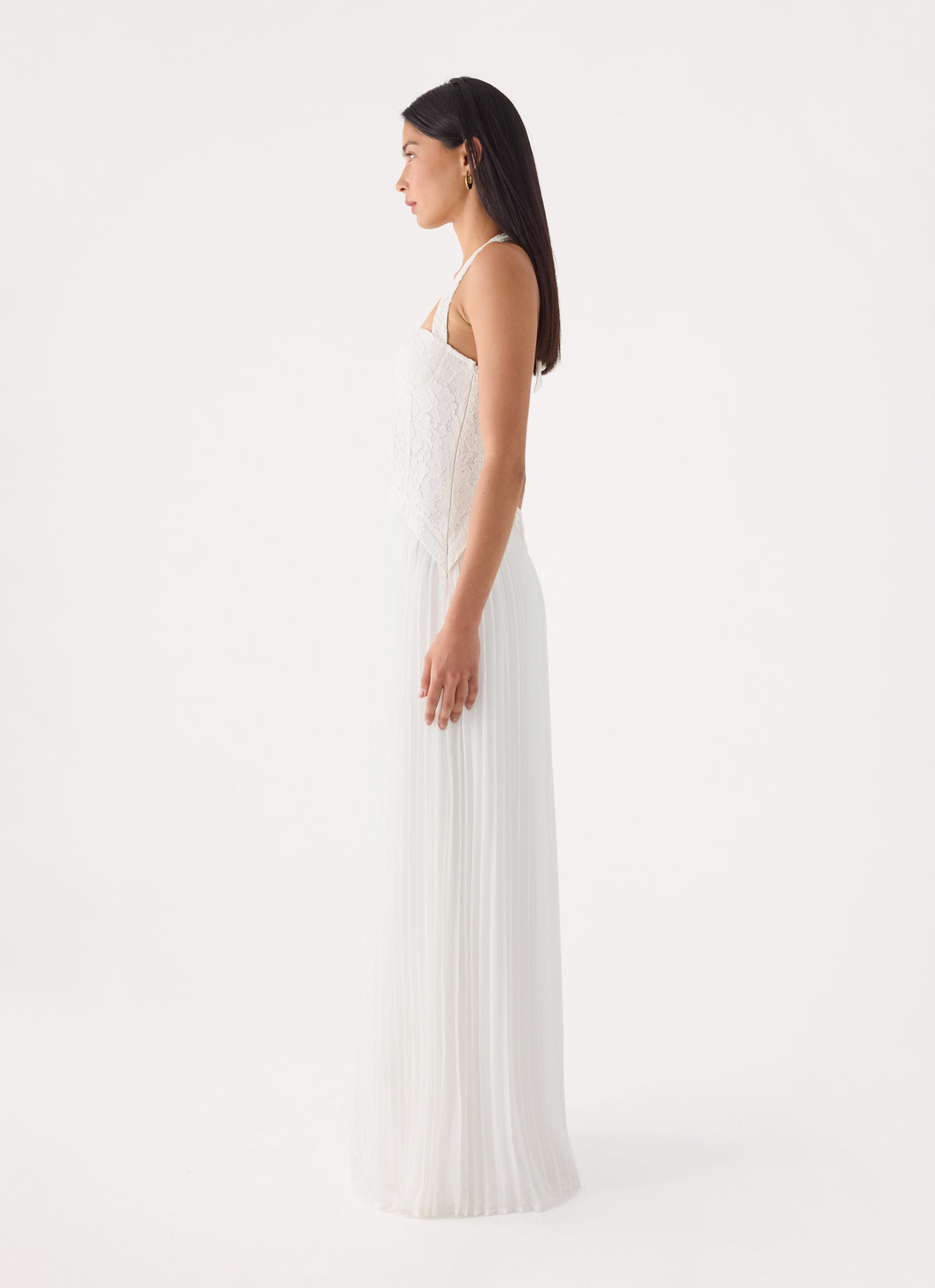 Tunnel Vision Maxi Dress - White