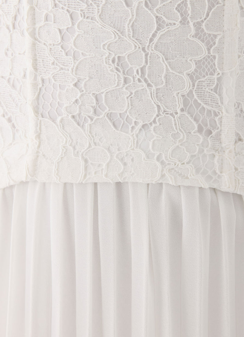 Tunnel Vision Maxi Dress - White