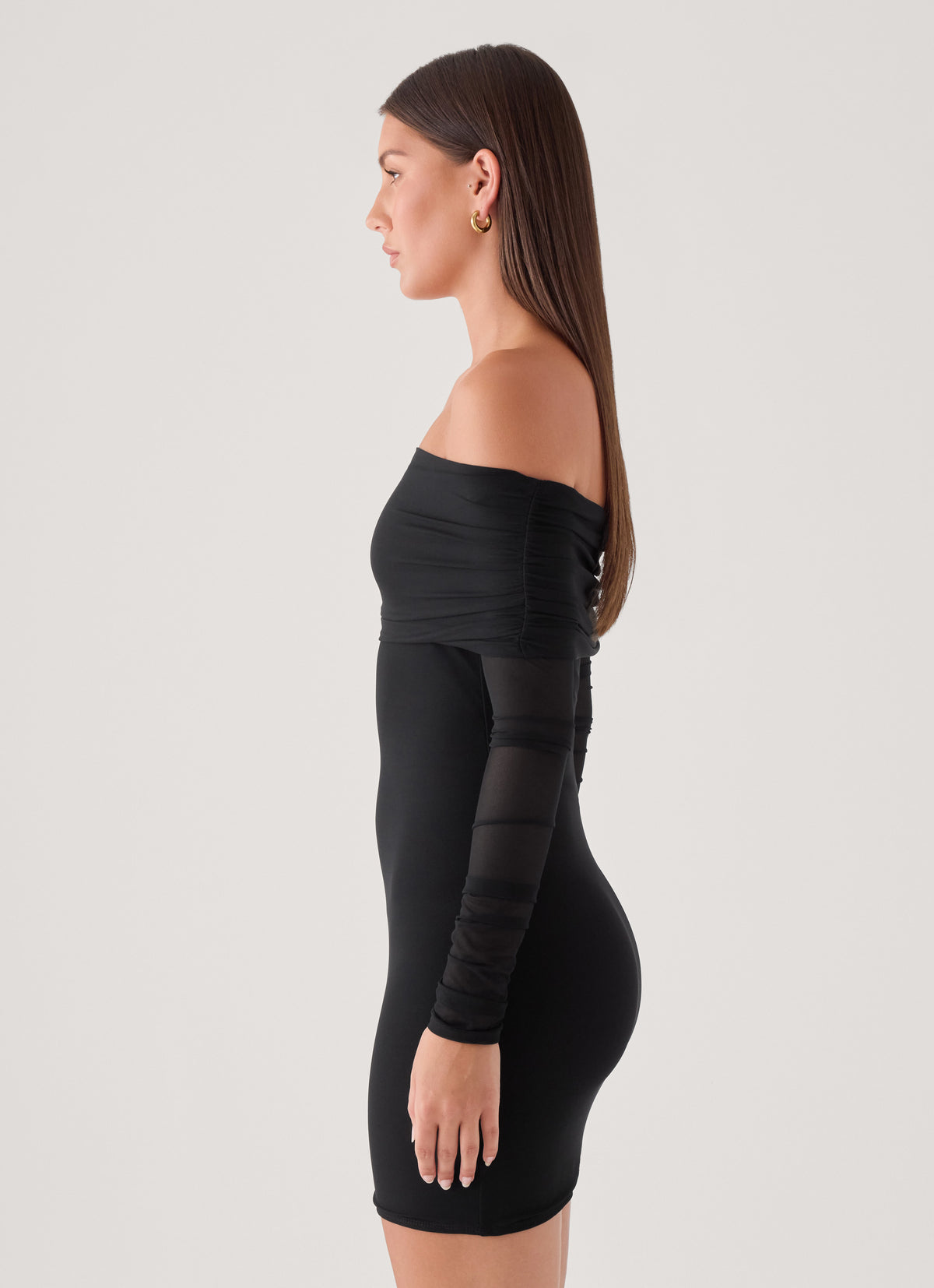 Turn Heads Mini Dress - Black