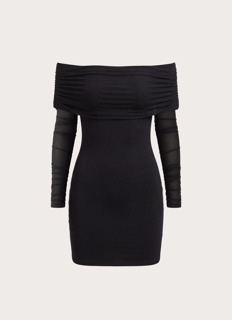 Turn Heads Mini Dress - Black