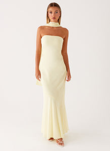 Under The Pagoda Maxi Dress - Yellow