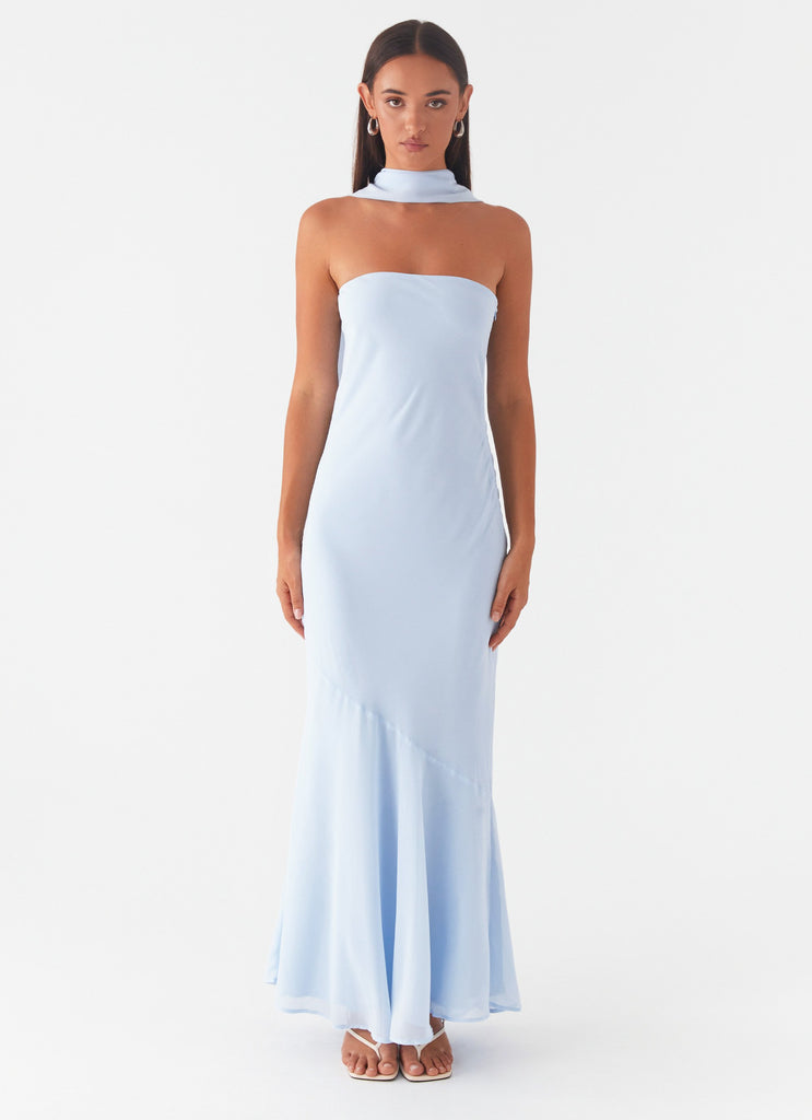 Under The Pagoda Maxi Dress - Blue