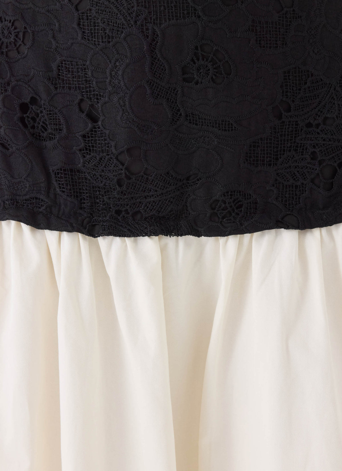 Valette Lace Maxi Dress - Ivory/Black