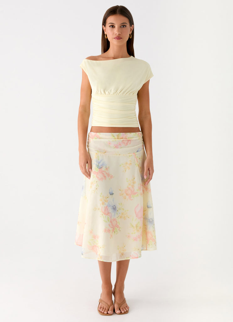 Valley Midi Skirt - Spring Meadow