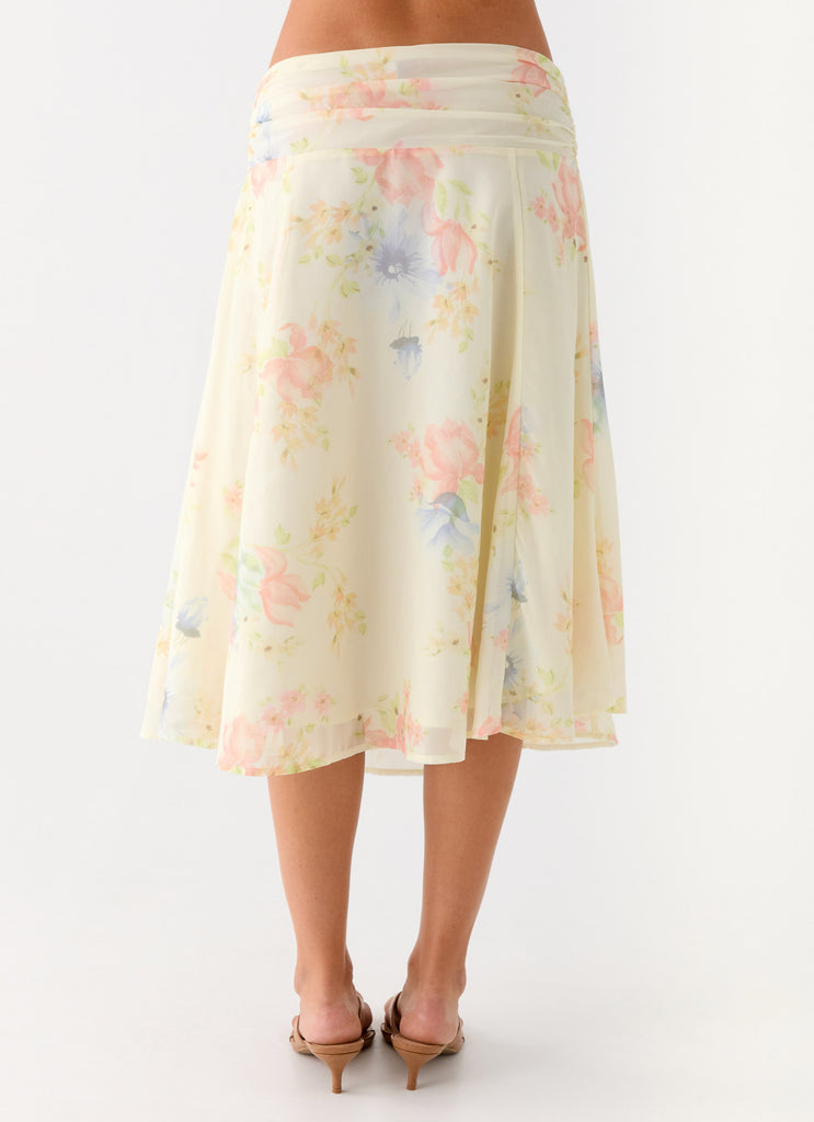 Valley Midi Skirt - Spring Meadow