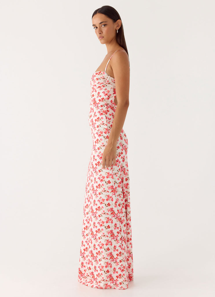 Vamonos Maxi Dress - Porcelain Rose
