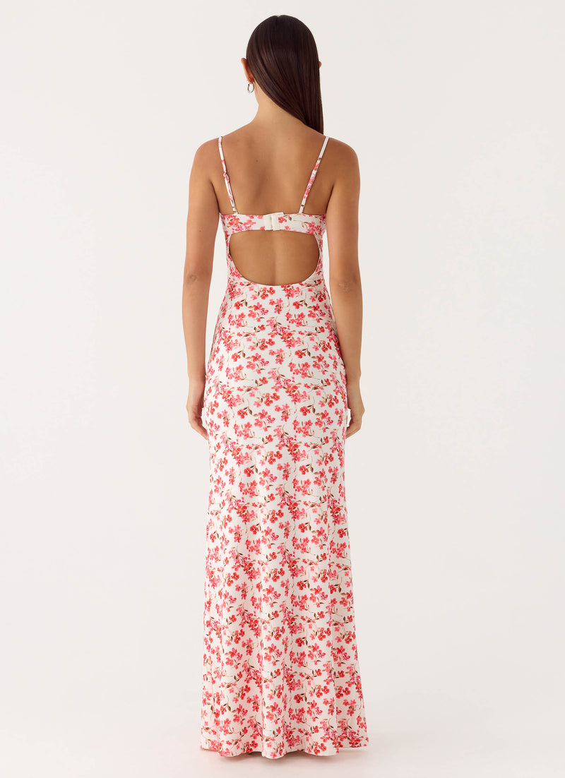 Vamonos Maxi Dress - Porcelain Rose