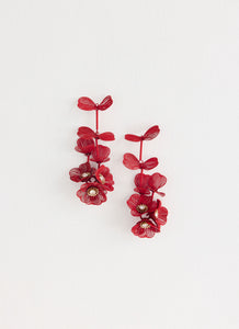 Venetta Earrings - Red