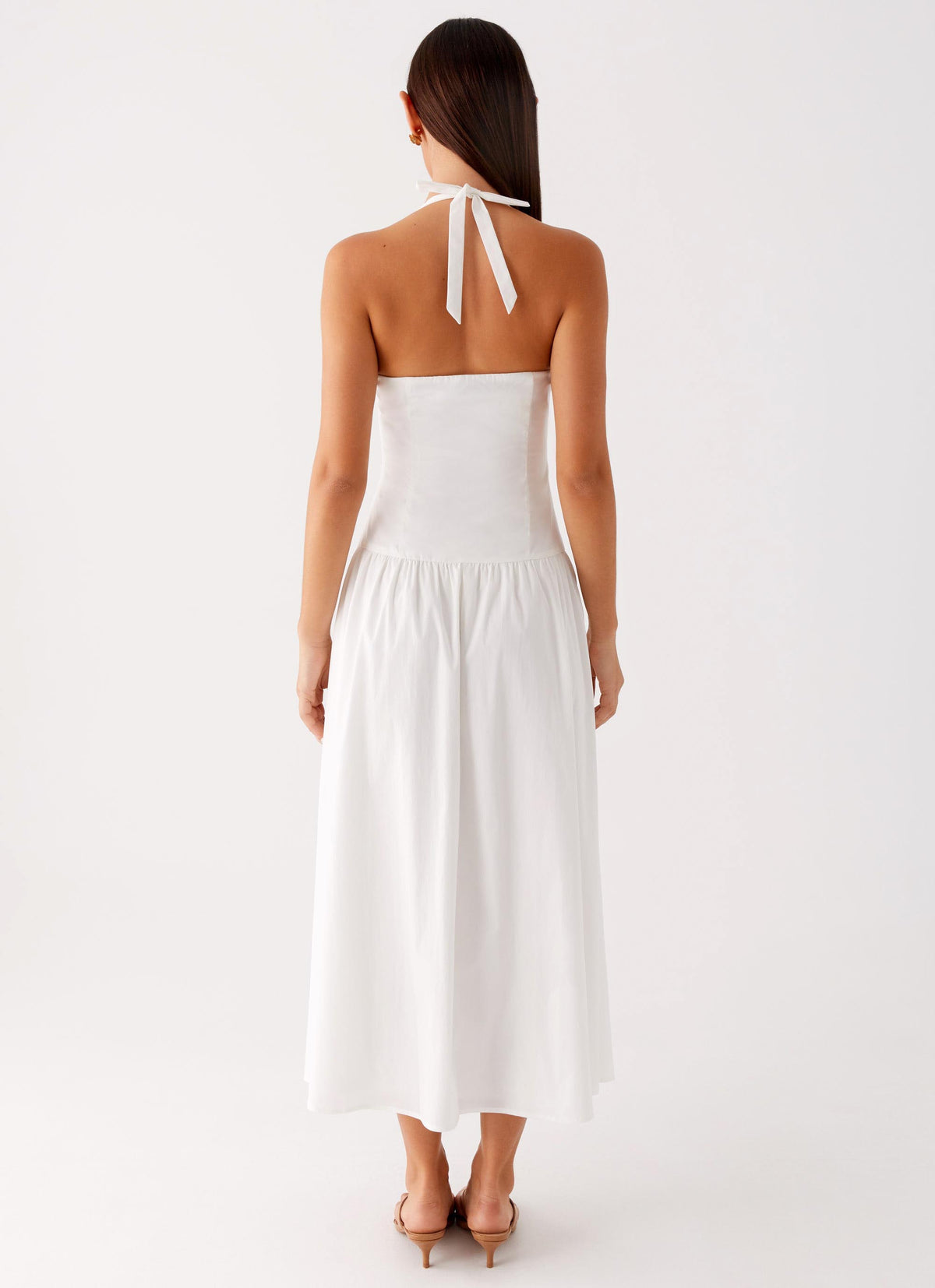 Vento Midi Dress White 3 Peppermayo