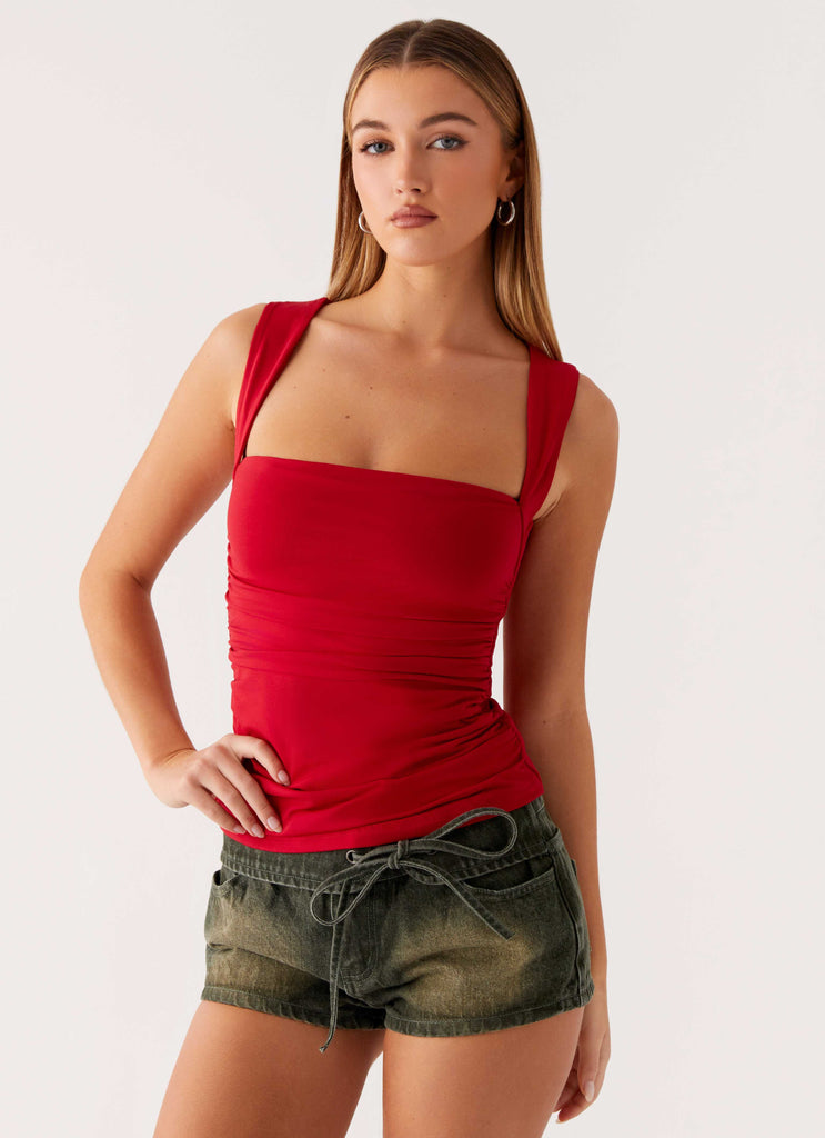 Vivia Denim Micro Shorts - Washed Khaki