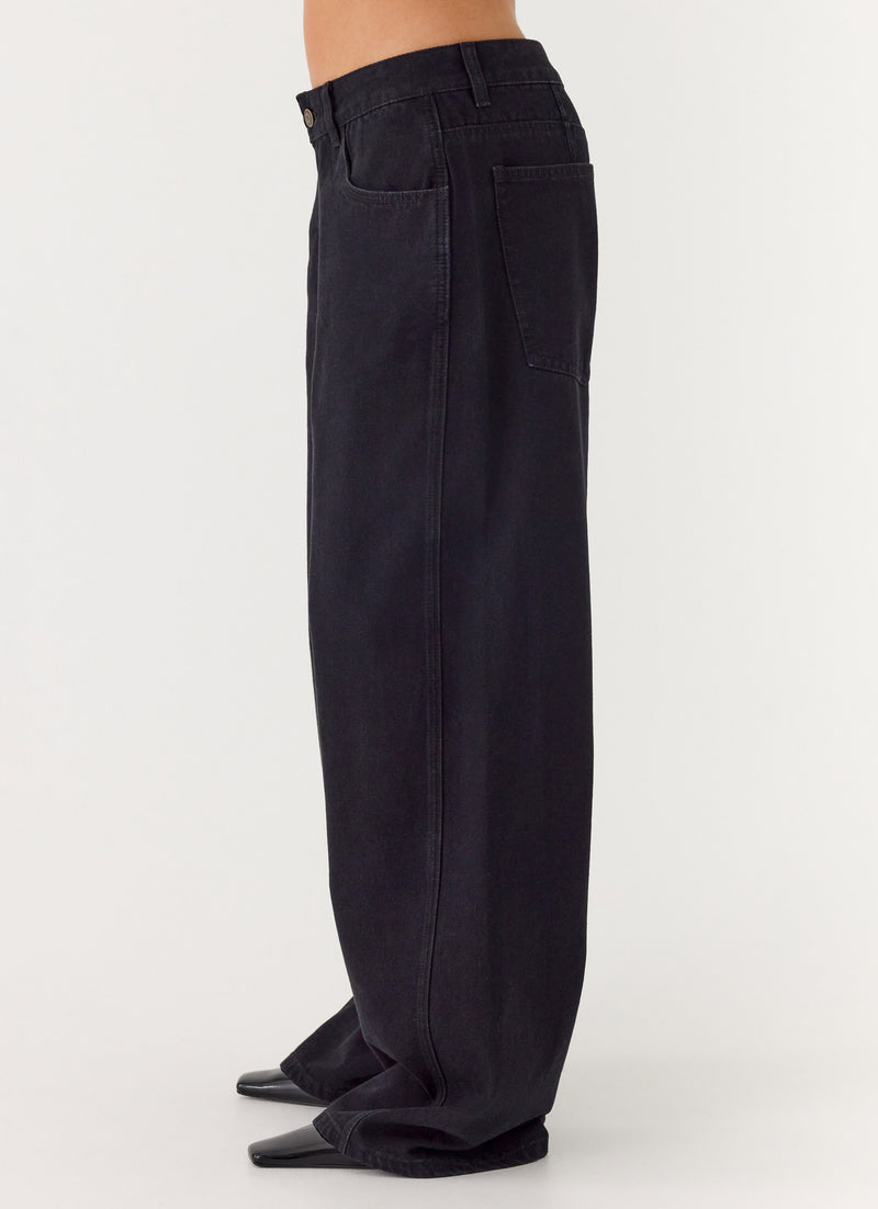 Waylon Low Rise Jeans - Black