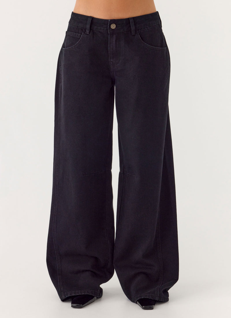 Waylon Low Rise Jeans - Black