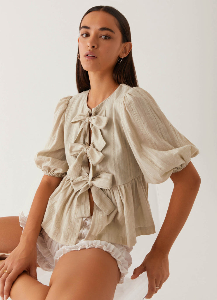 Western Wind Tie Top - Sage