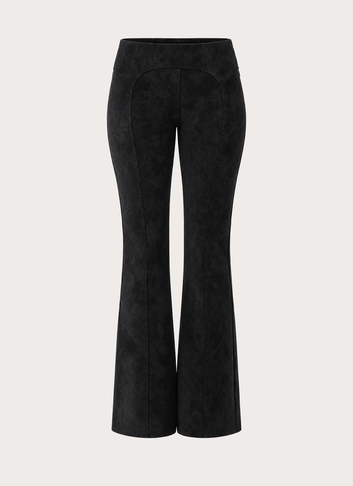 Wild Fire Faux Suede Low Rise Pant - Black