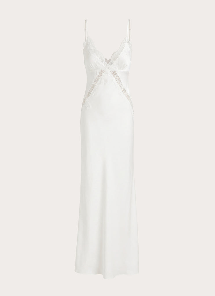 Winona Night Slip Dress - White