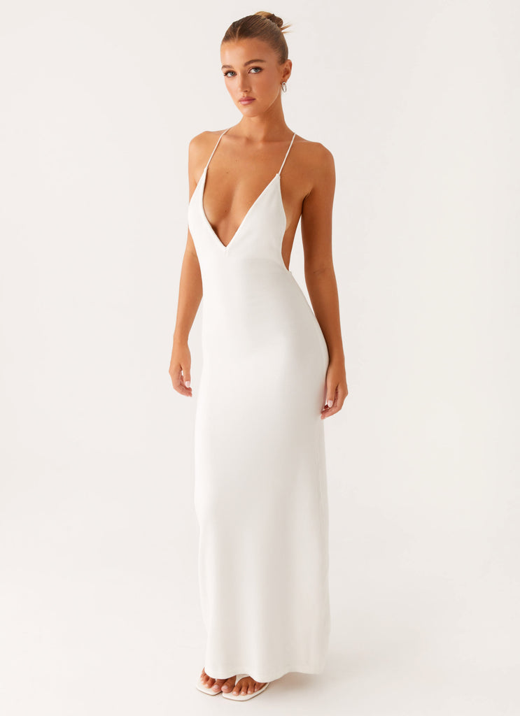 Yalina Knit Maxi Dress - Ivory