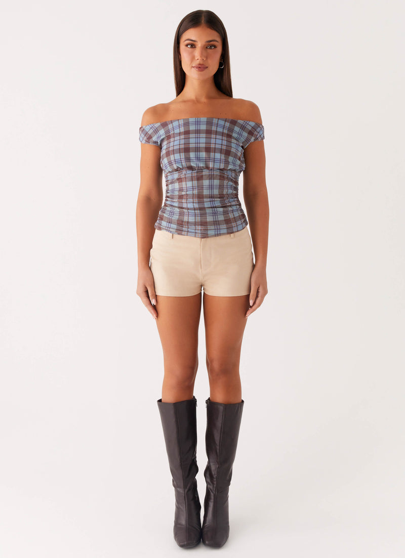 Zahli Off Shoulder Top - Shoreline Check