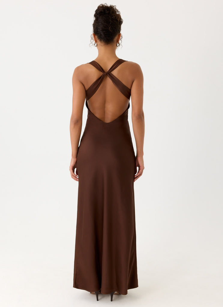 Zandie Maxi Dress - Chocolate Torte