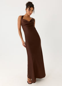 Zandie Maxi Dress - Chocolate Torte