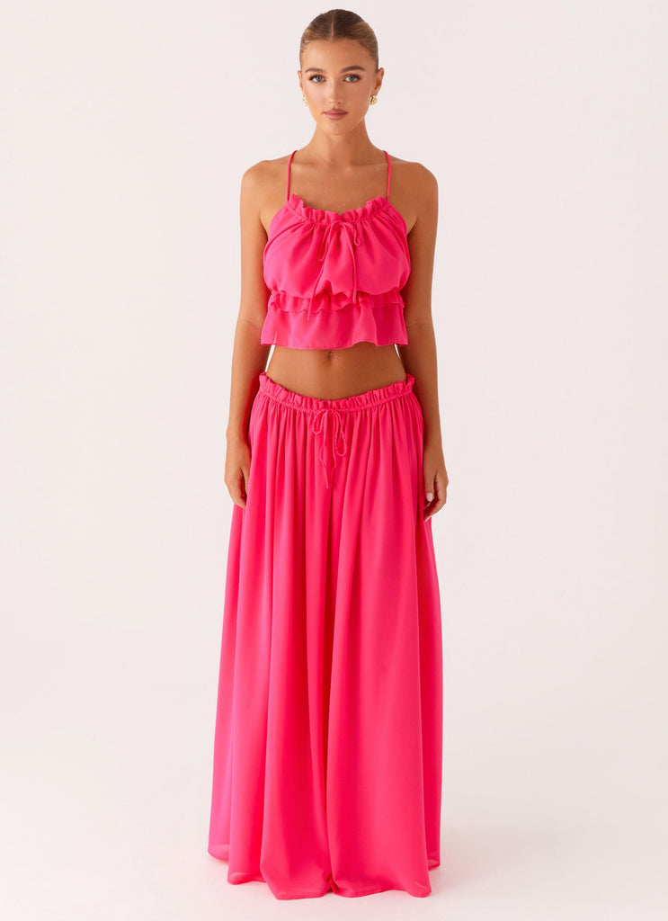 Zaya Maxi Skirt - Fuchsia