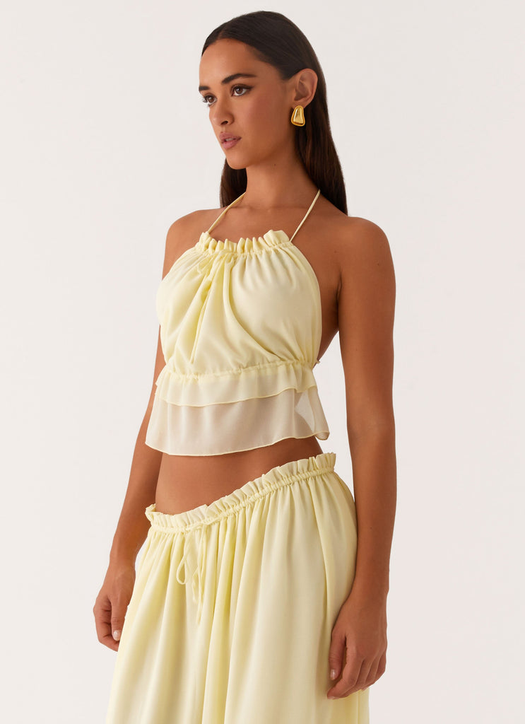 Zaya Backless Top - Yellow