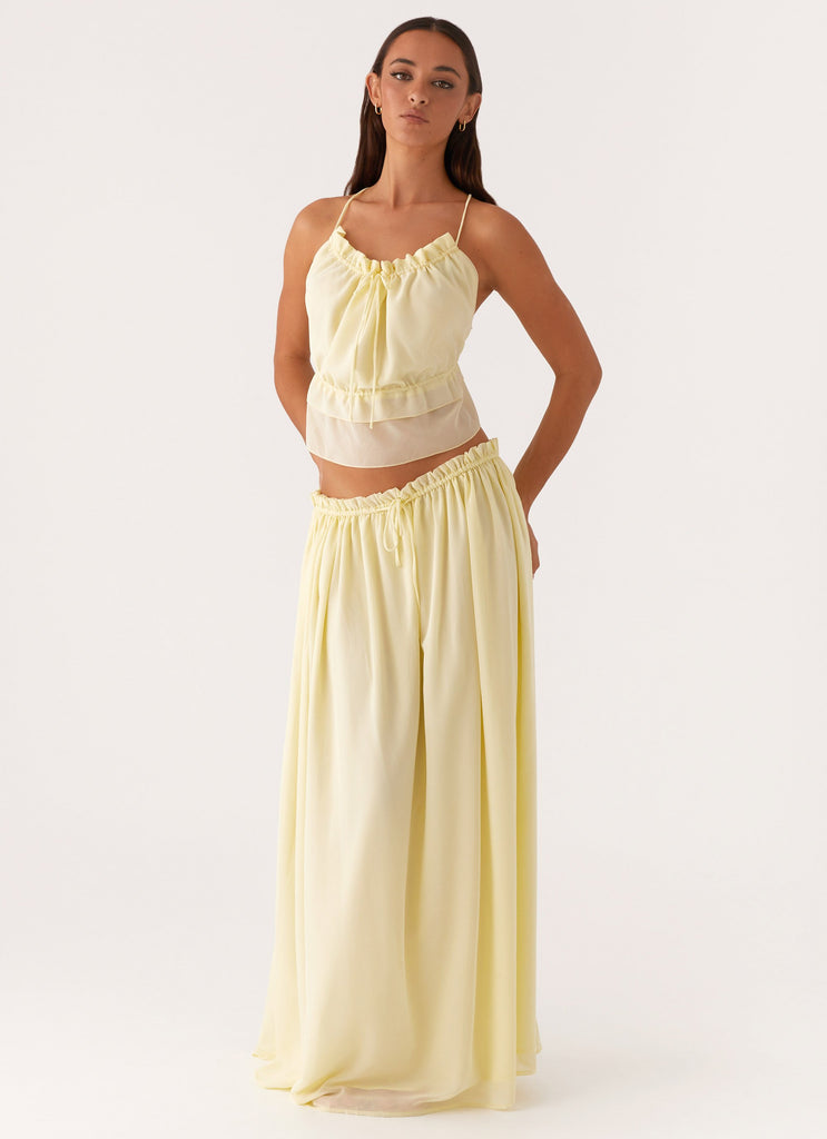 Zaya Maxi Skirt - Yellow