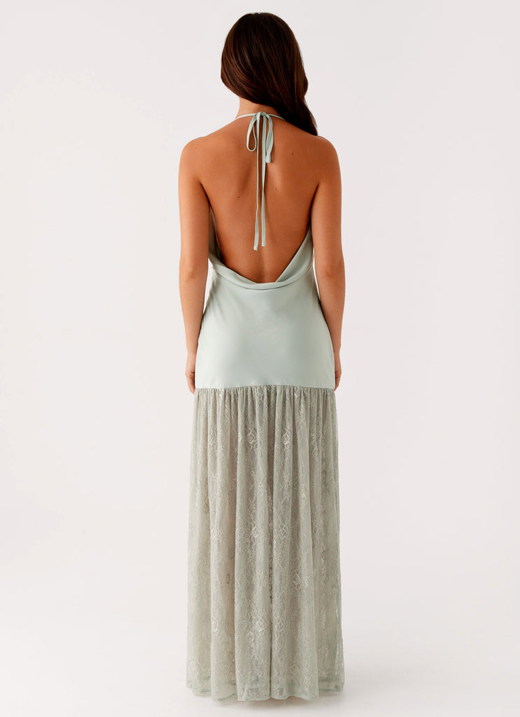 Kylie Maxi Dress Sage 3 Peppermayo