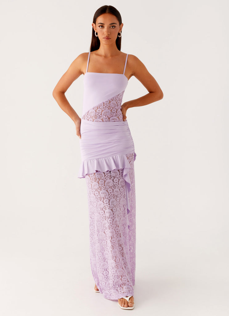 New Romance Maxi Dress Lilac 4 Peppermayo