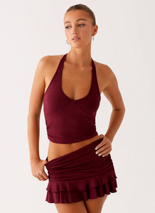 Bernie-Halter-Top-Raspberry-Wine-4-Peppermayojpg