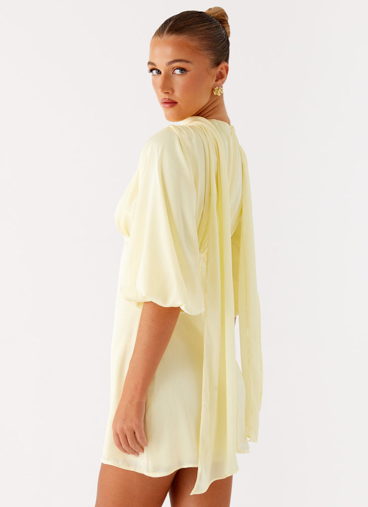 Mary Mini Dress Yellow 6 Peppermayo