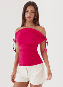Kenia Multi Wear Top - Magenta Red