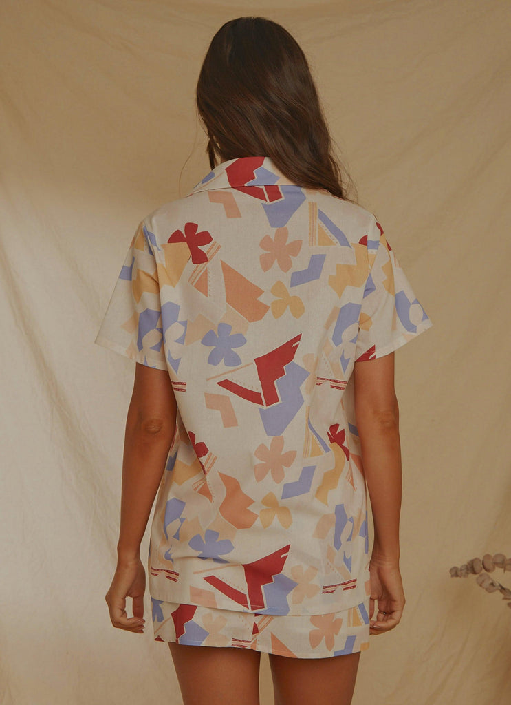 Sunset Aperitivo Shirt - Abstract Resort - Peppermayo
