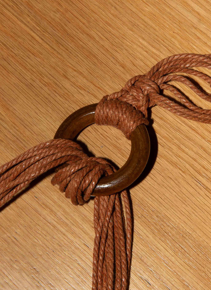Dakota Western Tie Belt - Chestnut