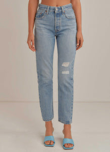 501 Crop Jeans - Luxor Reconstruction - Peppermayo